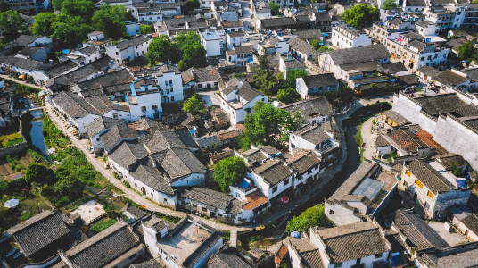 A scenic view of Xuancheng Chaji Gu Jianzhuqun
