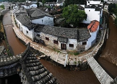 A scenic view of Xuancheng Chaji Gu Jianzhuqun
