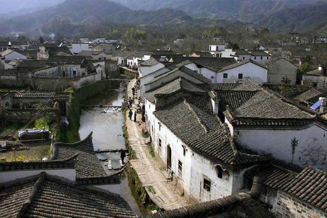 A scenic view of Xuancheng Chaji Gu Jianzhuqun