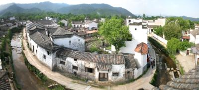 A scenic view of Xuancheng Chaji Gu Jianzhuqun