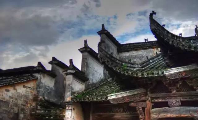 A scenic view of Xuancheng Jiangcun Gu Jianzhuqun