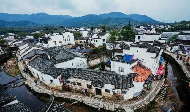 A scenic view of Xuancheng Jiangcun Gu Jianzhuqun