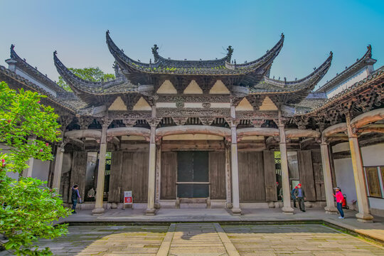 A scenic view of Xuancheng Longchuan Hushi Zongci
