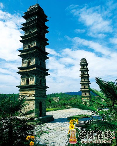 A scenic view of Xuancheng Shuixi Shuangta