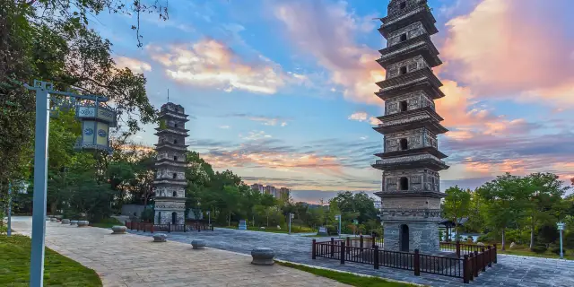 A scenic view of Xuancheng Shuixi Shuangta