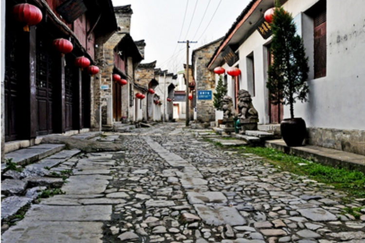 A scenic view of Xuancheng Wangjiaxiang Guju