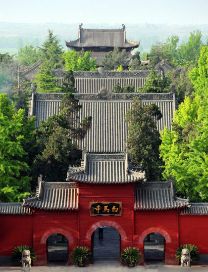 A scenic view of Xuchang Chanjingsizaoxiangbei