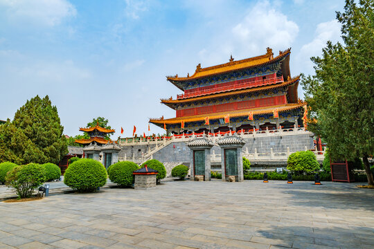 A scenic view of Xuchang Guandimiao
