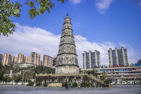 A scenic view of Xuchang Wenfengta
