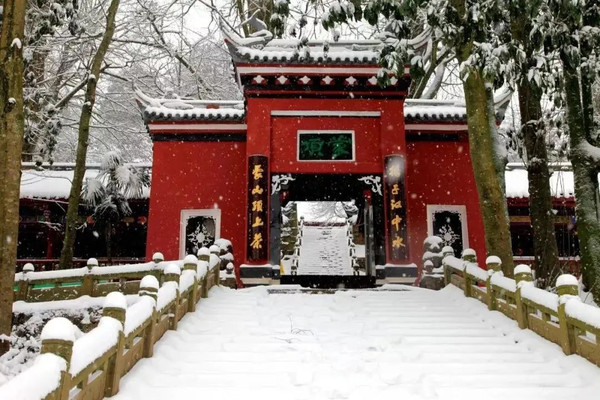 A scenic view of Yaan Mingshan Wenmiao