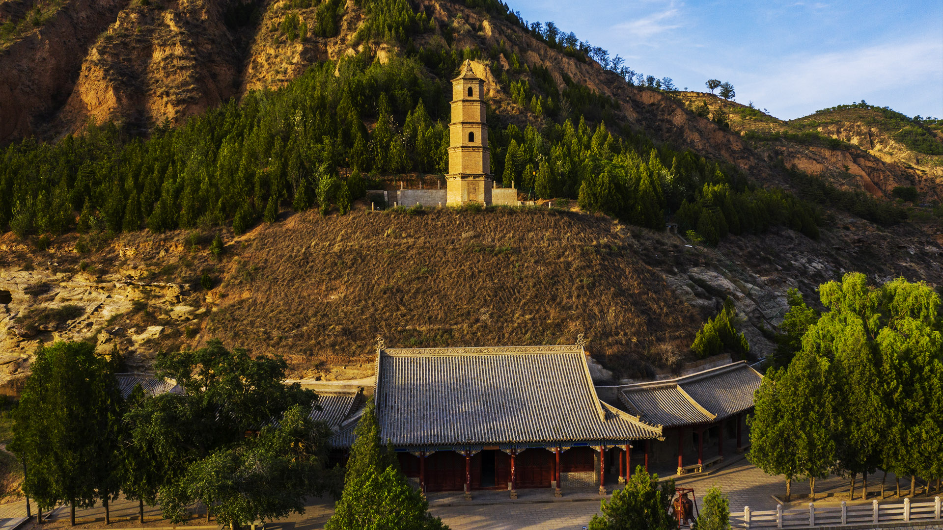 A scenic view of Yanan Lushanmao Site