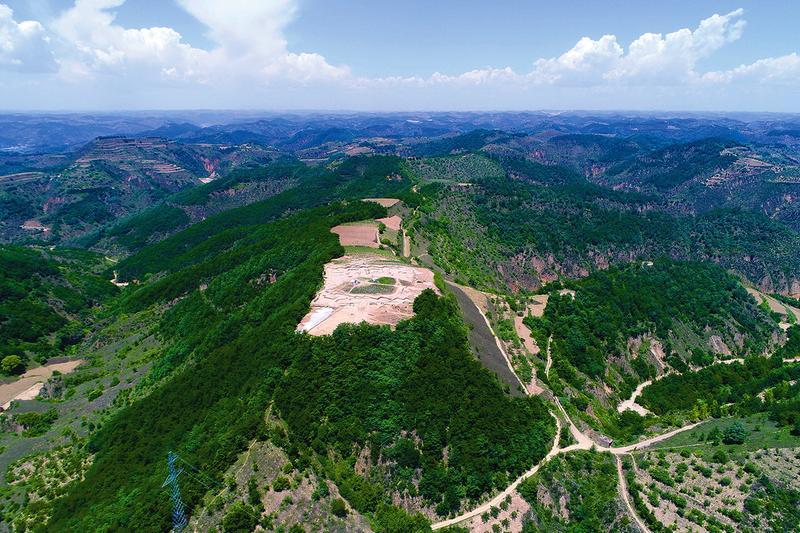 A scenic view of Yanan Lushanmao Site