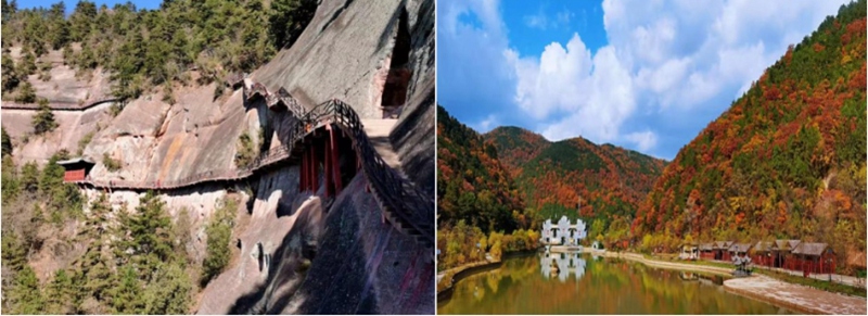 A scenic view of Yanan Tiebiancheng Site