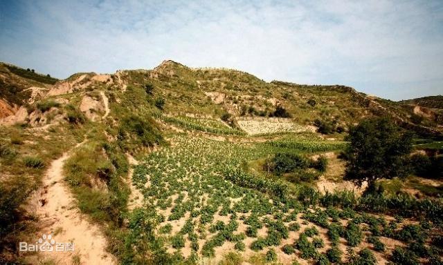 A scenic view of Yanan Tiebiancheng Site