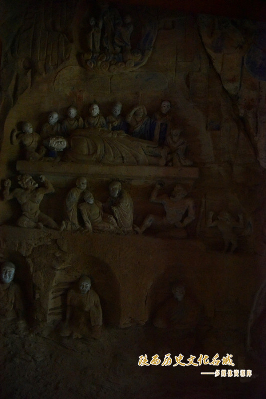 A scenic view of Yanan Wanan Chanyuan Grottoes