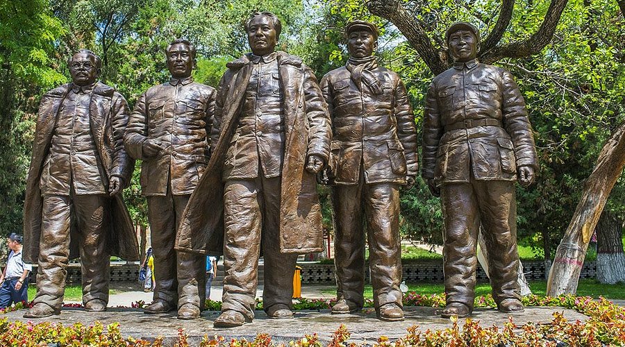 A scenic view of Yanan Wuqi Revolutionary Site