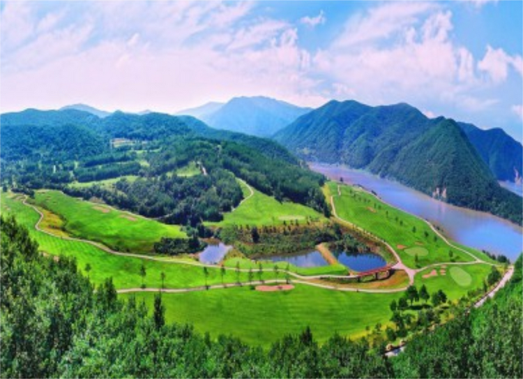A scenic view of Yanbian Chengshanzi Shancheng