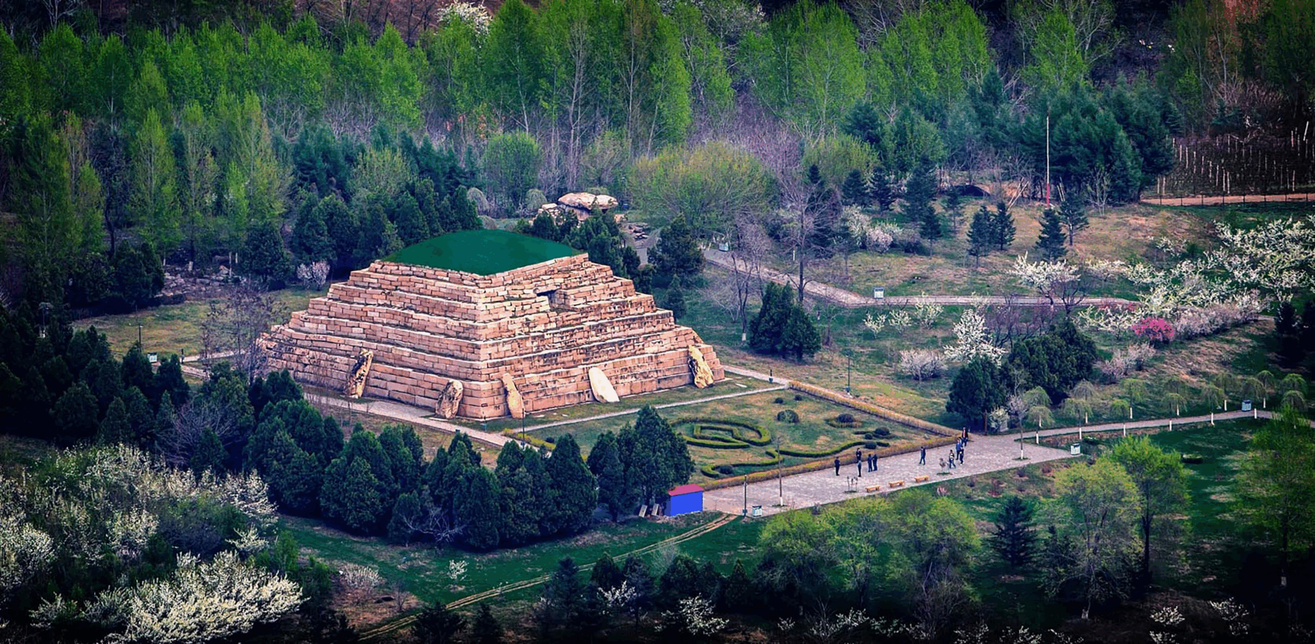 A scenic view of Yanbian Helong Dadong Yizhi