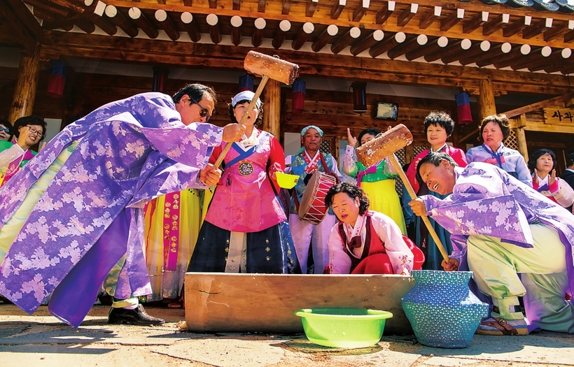 A scenic view of Yanbian Mopancun Shancheng