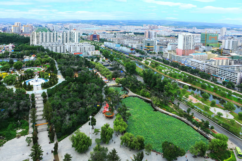 A scenic view of Yanbian Saqichengzhi