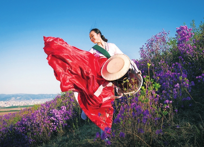 A scenic view of Yanbian Shirengou Yizhi