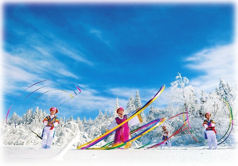 A scenic view of Yanbian Shirengou Yizhi