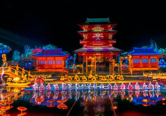 A scenic view of Yancheng Haichunxuan Ta