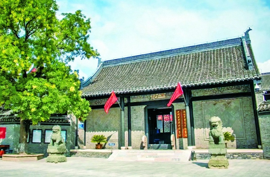 A scenic view of Yancheng Xinsijun Chongjian Junbu Jiuzhi