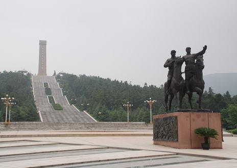 A scenic view of Yancheng Xinsijun Chongjian Junbu Jiuzhi