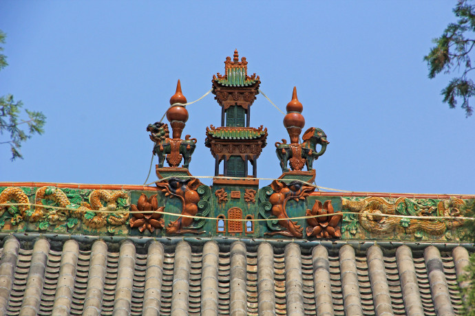 A scenic view of Yangquan Fujun Miao