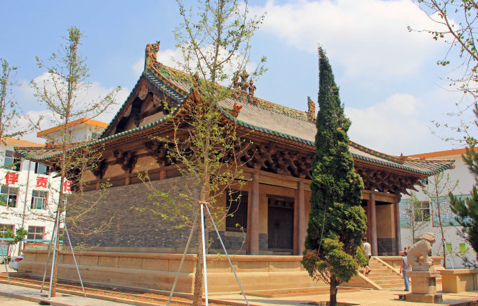 A scenic view of Yangquan Fujun Miao