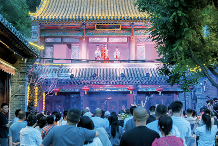A scenic view of Yangquan Potou Taishan Temple