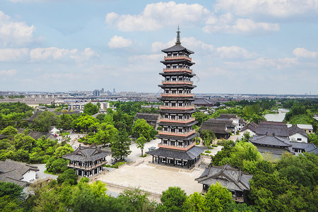 A scenic view of Yangzhou Damingsi