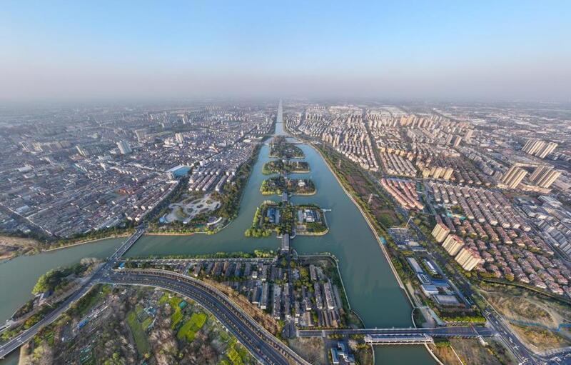 A scenic view of Yangzhou Dayunhe Subitems