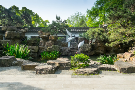 A scenic view of Yangzhou Xianhesi