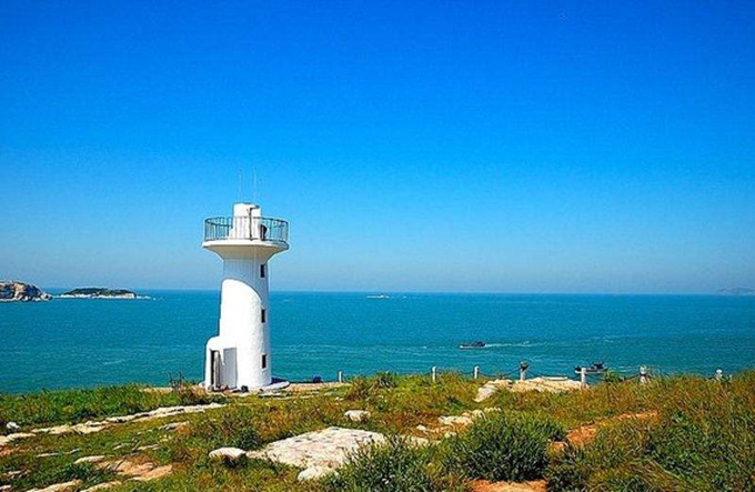 A scenic view of Yantai Houjidao Dengta