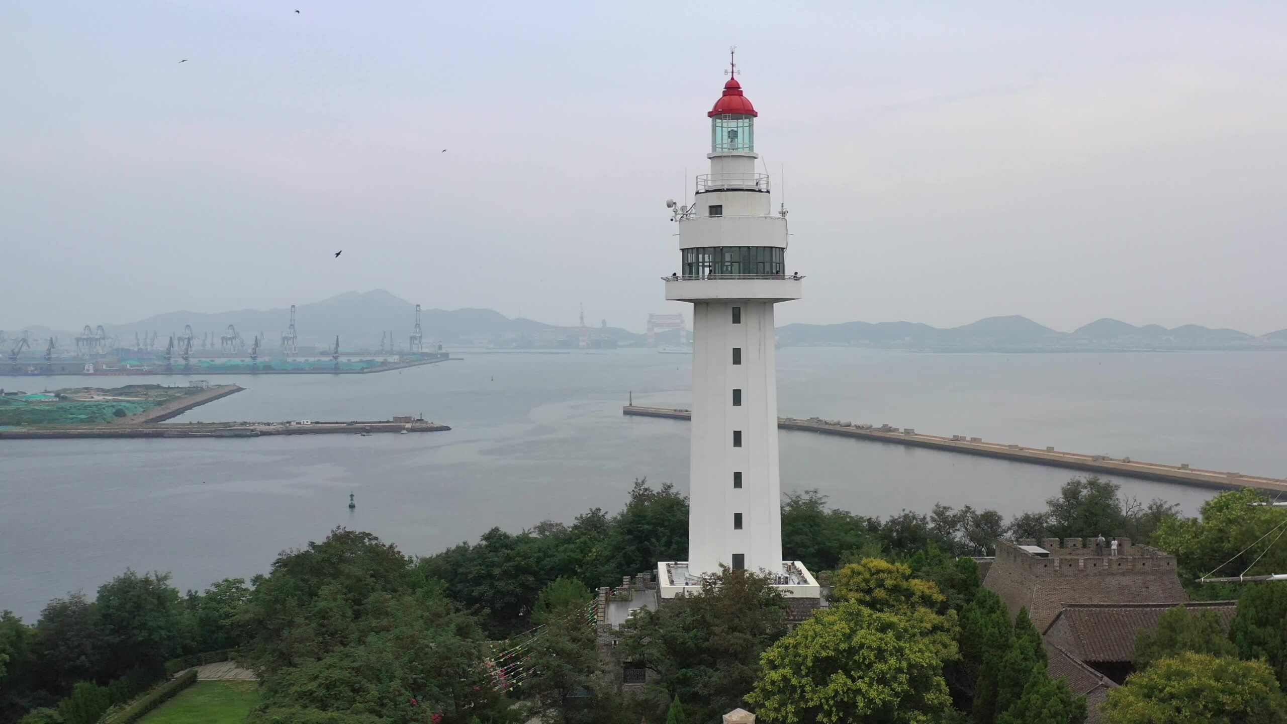 A scenic view of Yantai Houjidao Dengta