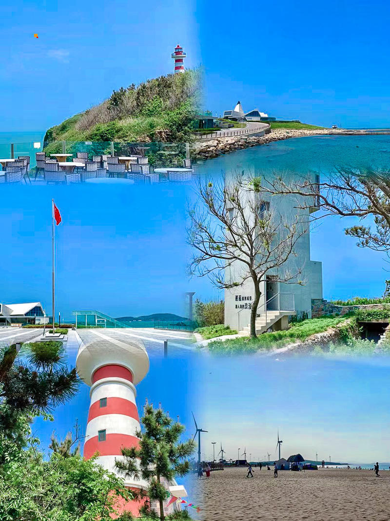 A scenic view of Yantai Houjidao Dengta