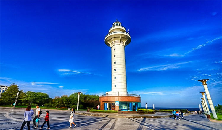 A scenic view of Yantai Houjidao Dengta