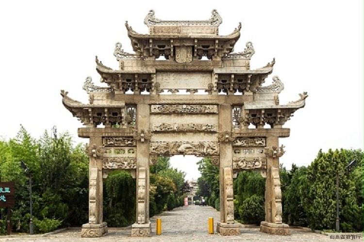 A scenic view of Yantai Qijiguang Citang Ji Qijiguang Mu