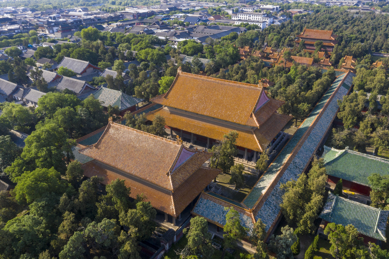 A scenic view of Yantai Qucheng Gucheng Yizhi