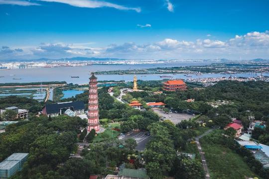 A scenic view of Yantai Qucheng Gucheng Yizhi