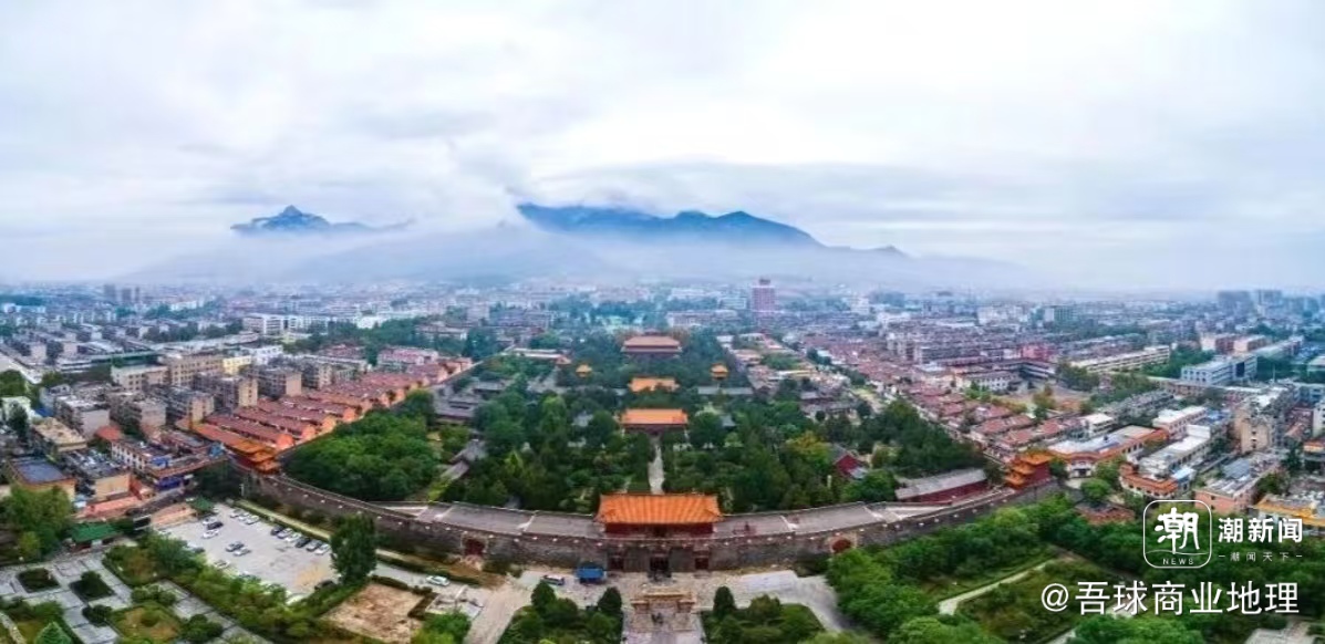 A scenic view of Yantai Qucheng Gucheng Yizhi
