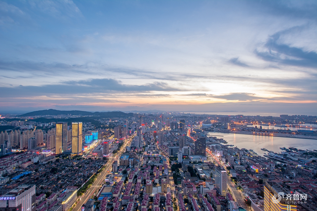 A scenic view of Yantai Xi Paotai