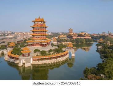 A scenic view of Yantai Xi Paotai