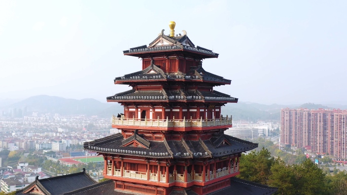 A scenic view of Yibin Daguanlou