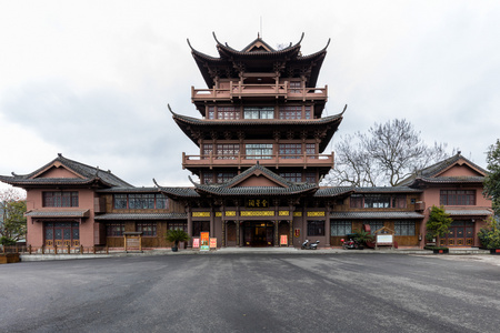 A scenic view of Yibin Daguanlou