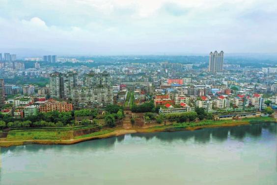A scenic view of Yibin Nanxi Chengqiang