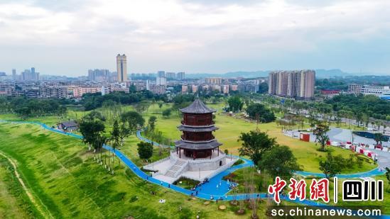 A scenic view of Yibin Nanxi Chengqiang