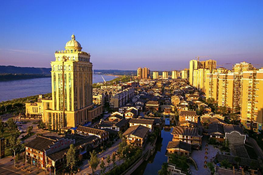 A scenic view of Yibin Nanxi Chengqiang